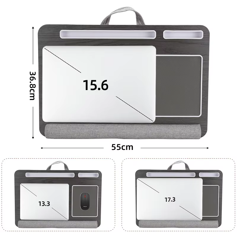 Conception de Table de pied de bureau d'ordinateur Portable polyvalente de barre antidérapante à Double rainure tapis