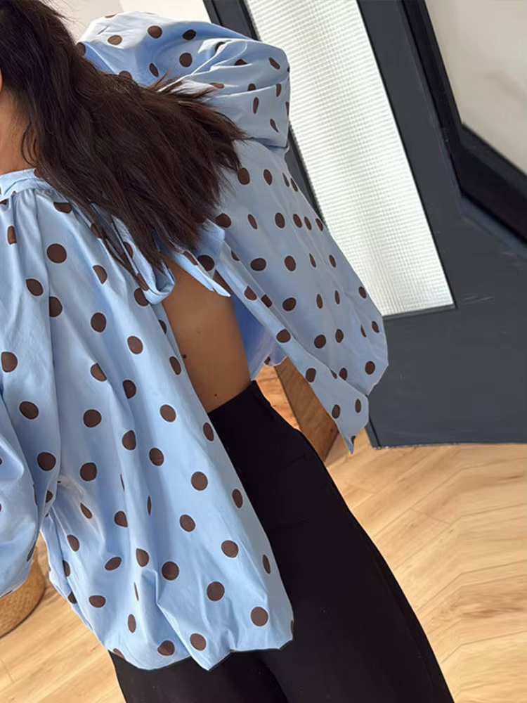 Hauts pour femmes à pois