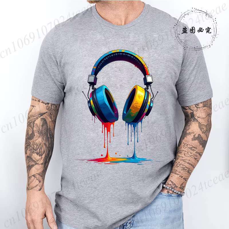 T-shirt décontracté à imprimé graphique pour hommes et femmes