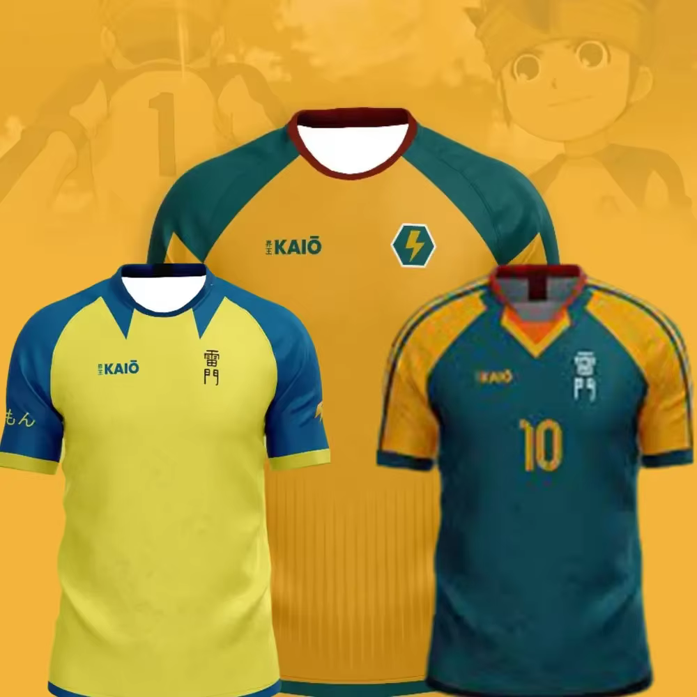 Japon Anime maillot de football Inazuma onze Kaio T-shirt haut Vintage hommes femmes vêtements Harajuku hauts sport