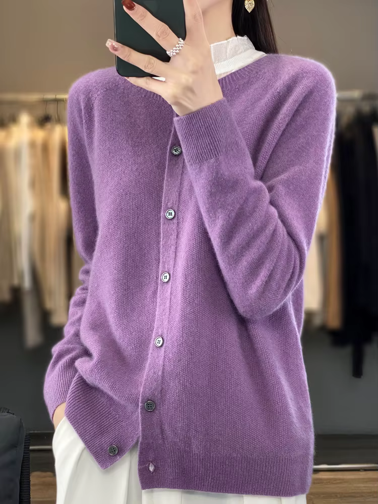 Cardigans en laine mérinos pour femmes