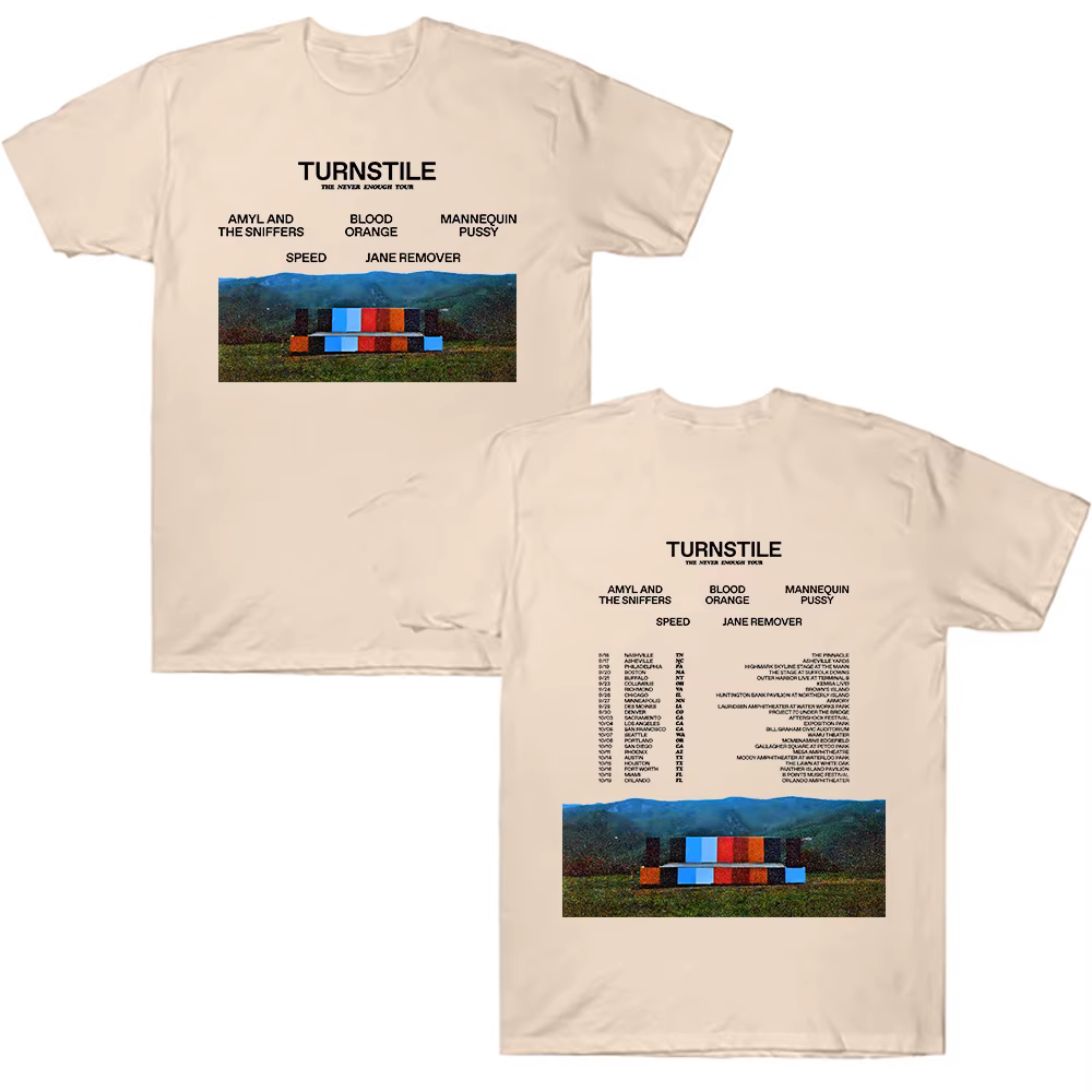 Tourniquet The Never Enough Tour2025 t-shirt cadeau pour Fan coton col rond manches courtes Hip Hop Rock Street