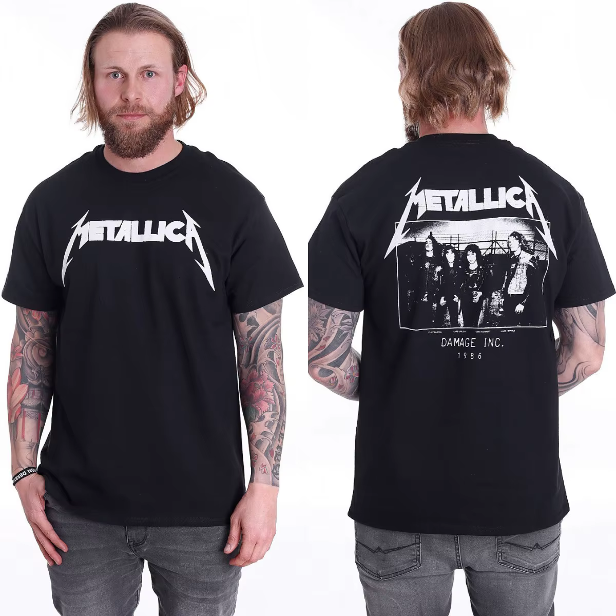 T-shirt en coton avec image de la chanson Kill 'Em All des Metallica
