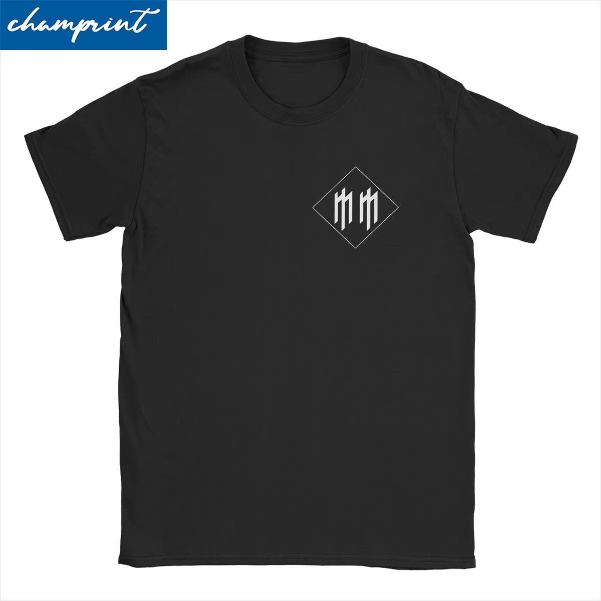 Vintage MM Marilyn Manson T-Shirt pour hommes femmes col rond pur coton t-shirts métal musique Rock