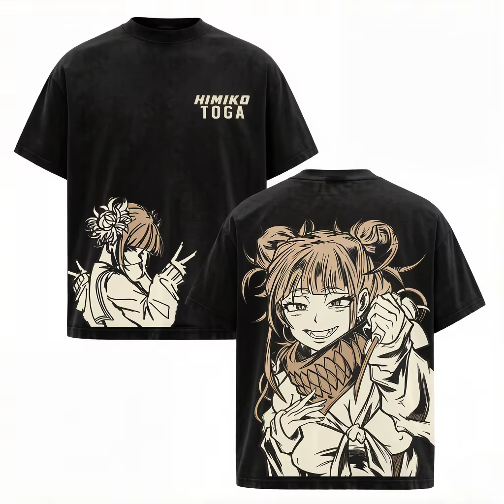 T-shirt Anime My Hero Academia 2026 Toga Himiko Vintage pour Hommes et Femmes