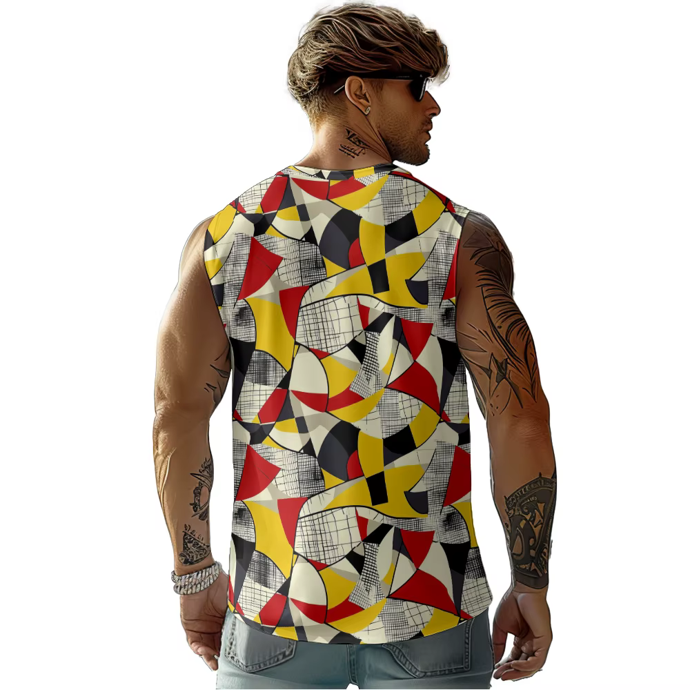 Débardeur à motif géométrique pour hommes