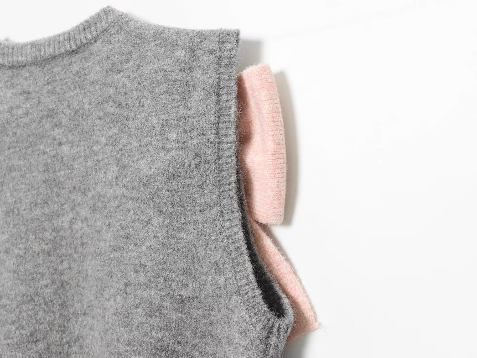 BSAY doux grand arc pull gilet vêtements pour femmes 2025 automne nouveau coréen col rond chaud tricoté