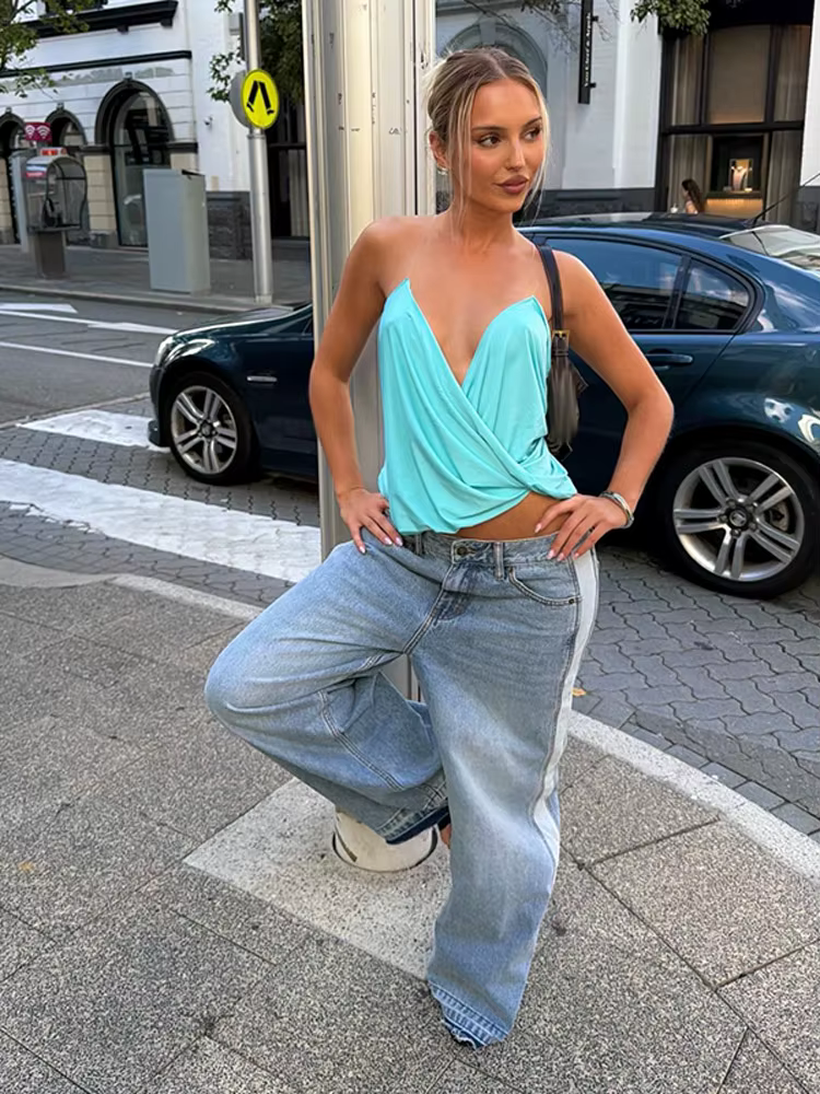 Débardeur sexy uni pour femme