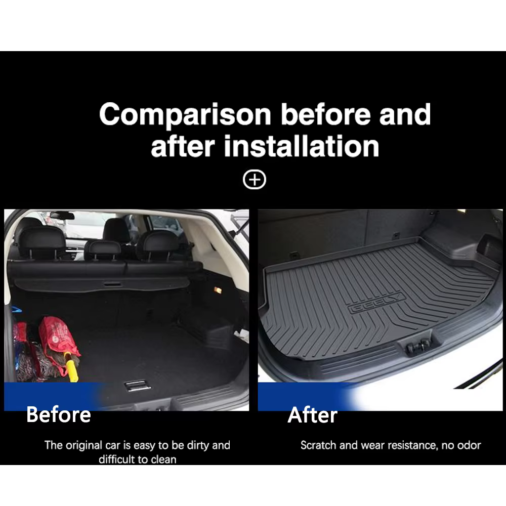 Tapis de chargement pour coffre de voiture, pour Volkswagen VW Polo MK6 2018 ~ 2023 2019 2021 2023, accessoires de sol à hayon, plateau de coffre arrière
