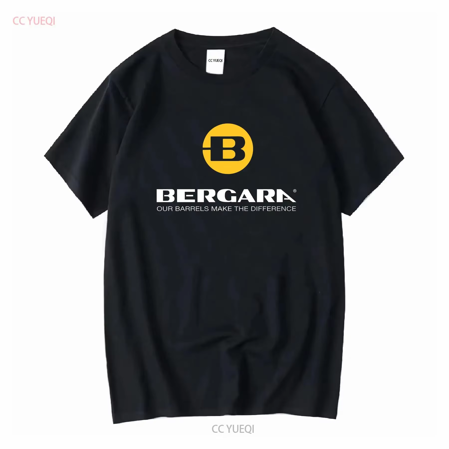 T-shirt noir à manches longues pour hommes