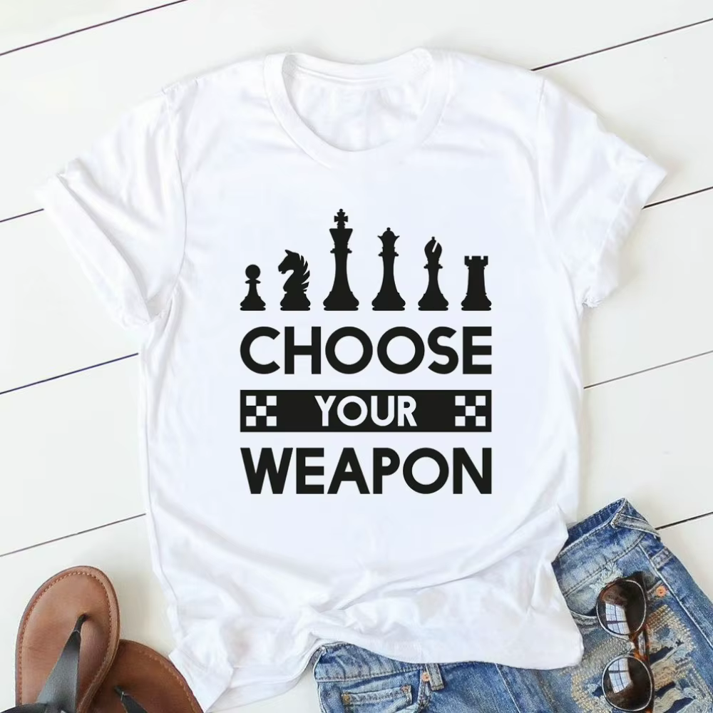 T-shirt d'échecs créatif le jeu