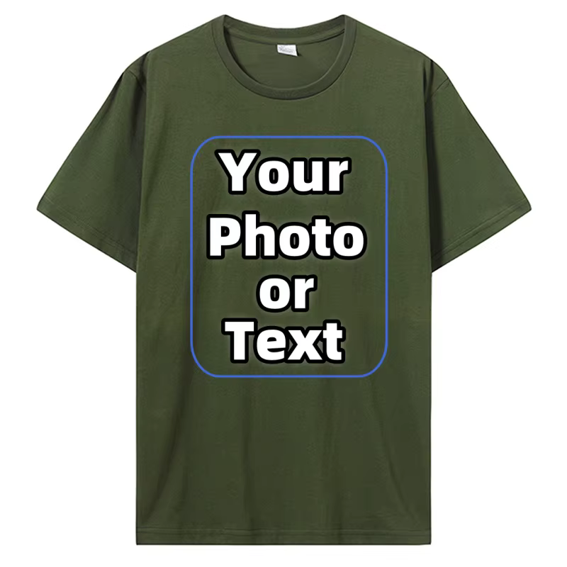 T-shirt personnalisé Faites votre conception Logo Texte Coton