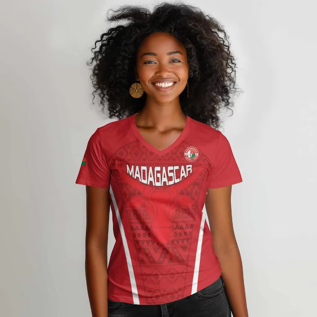 T-shirt décontracté léger à imprimé Madagascar