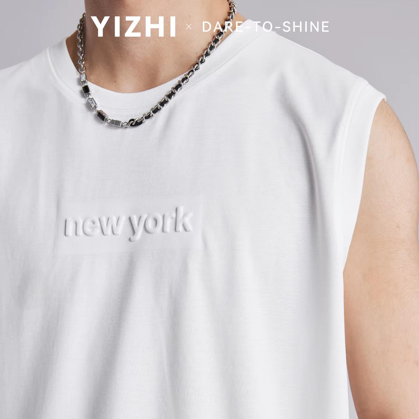Débardeur Homme Tendance Style Américain Lettres Gaufrées Été 2026 Ample Respirant Doux pour la Peau Sport Décontracté Sans Manches