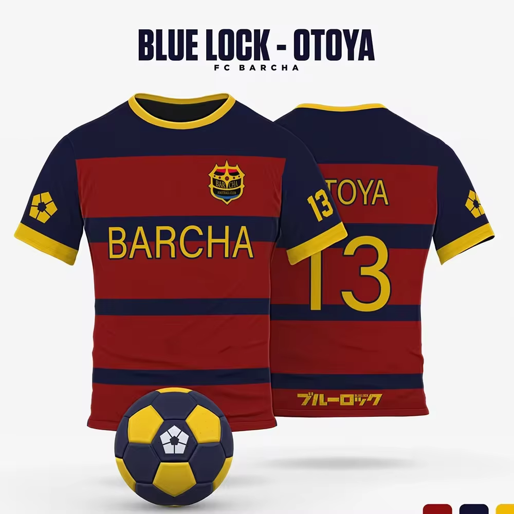 Maillot de football Isagi Yoichi de l'anime japonais Blue Lock