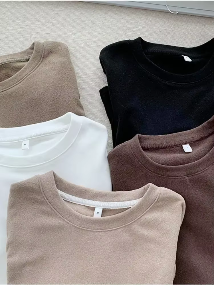 Hiver femmes pull T-Shirt femmes surdimensionné T-Shirt femme vêtements femme T-Shirt hauts pull à manches longues Tube tricoté T-Shirt haut