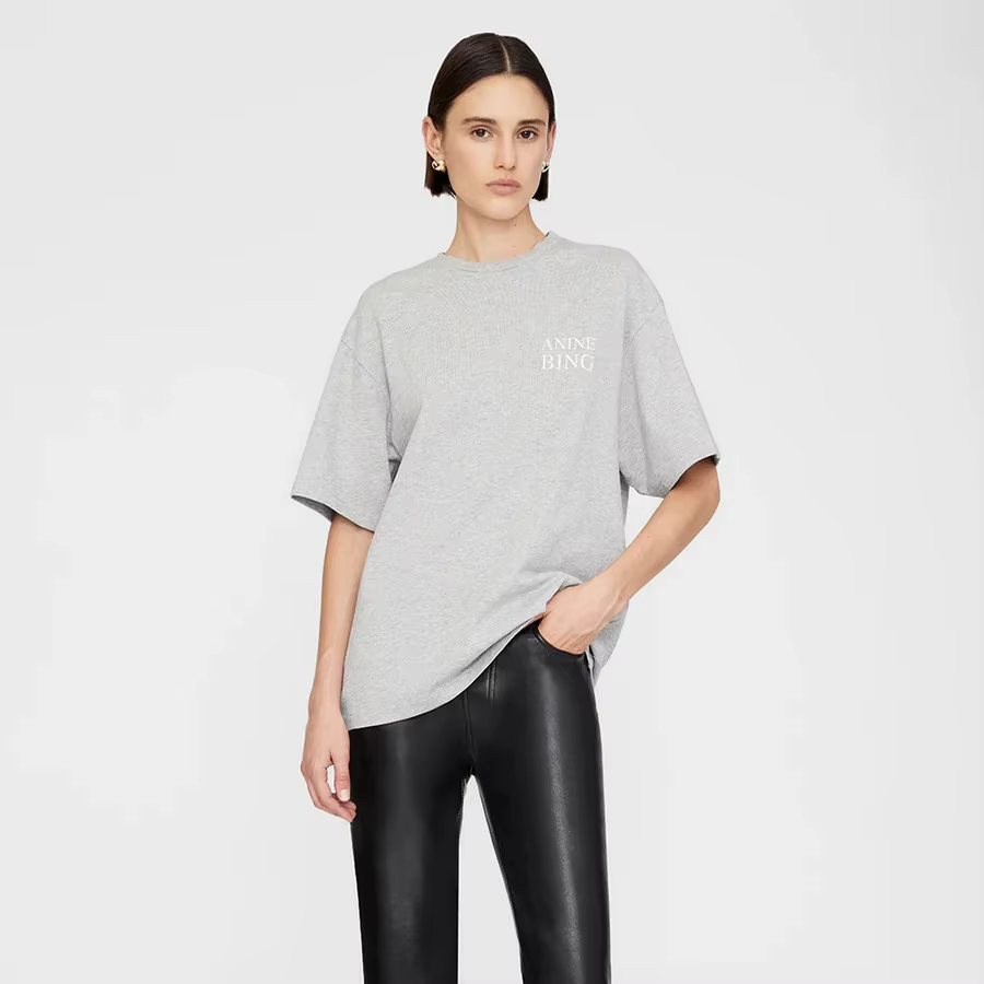 T-shirt de marque de luxe à l'art minimaliste parisien pour hommes et femmes