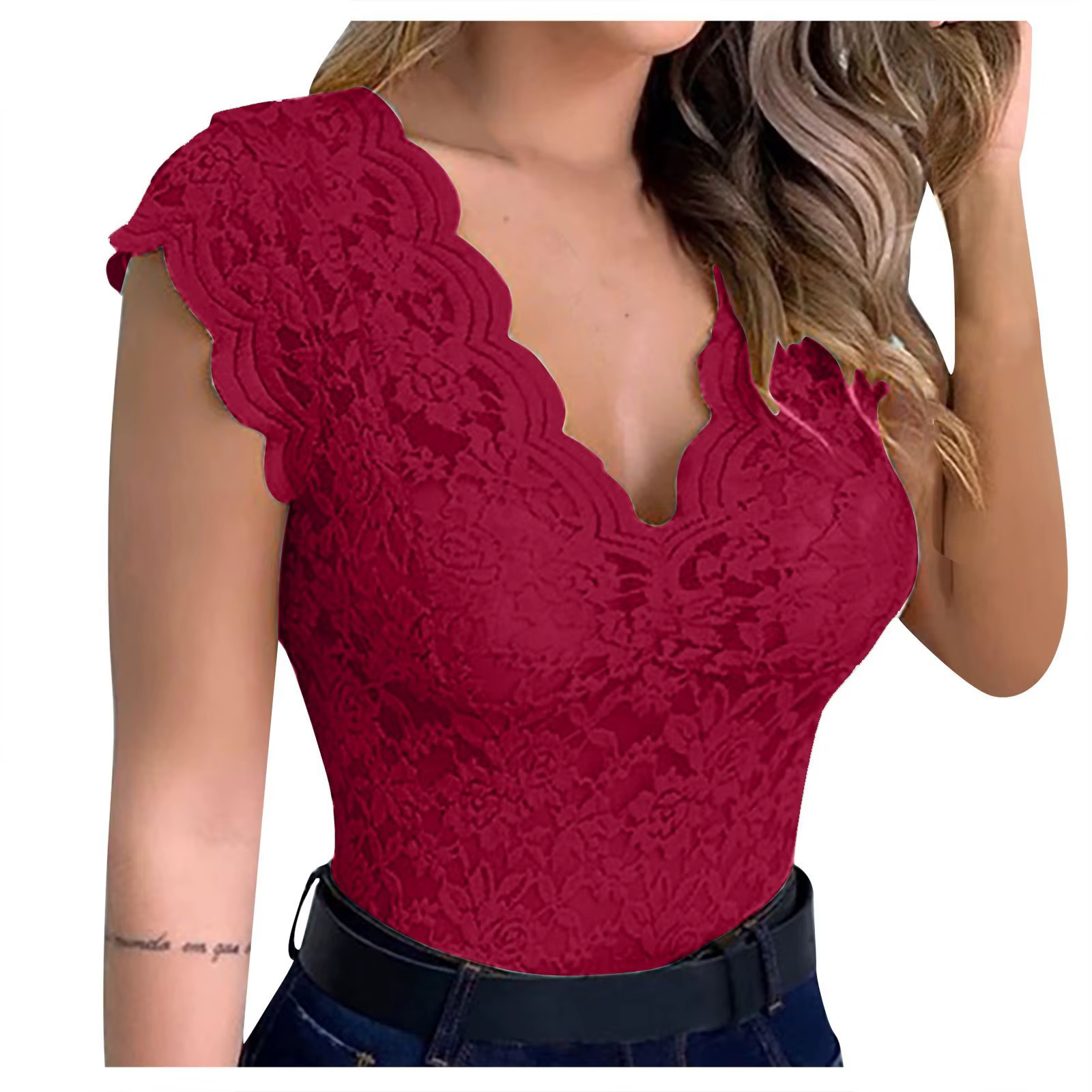 Débardeur Sexy en Dentelle pour Femme