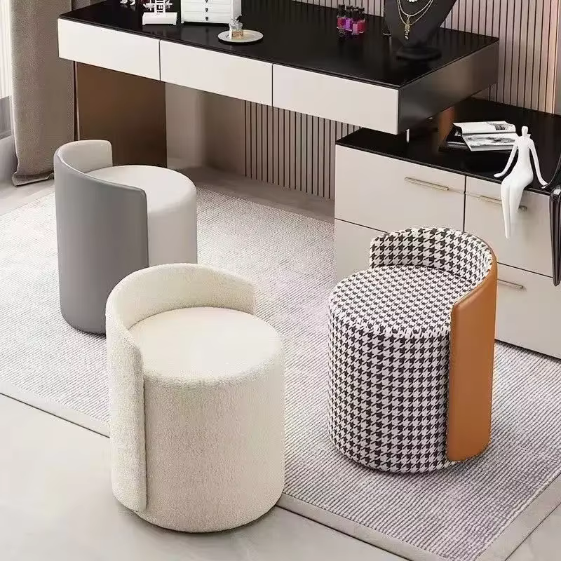 Chaise de maquillage avec dossier pour chambre à coucher