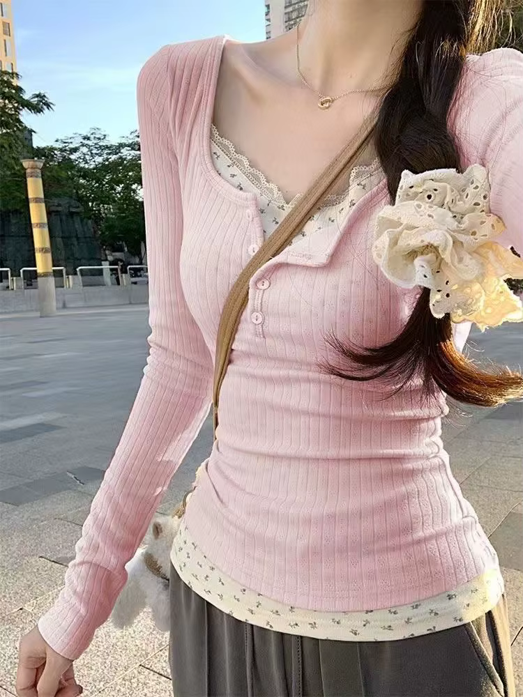 T-Shirt à fleurs grises pour femmes