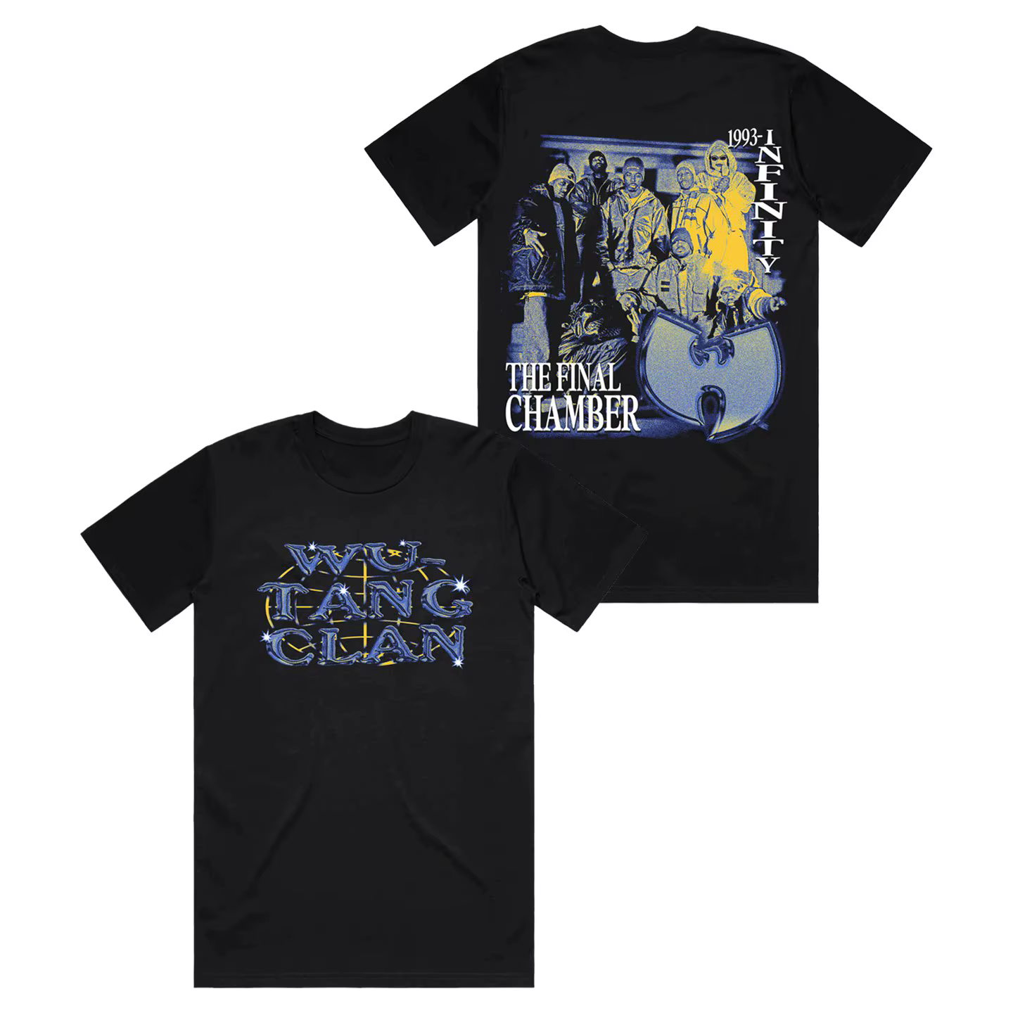 T-shirt ample à manches courtes rétro américain du groupe hip-hop Wu-Tang Clan pour hommes et femmes