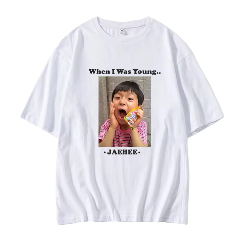 NCTWISH Concert quand j'ai été jeune avec le même T-shirt ample à la mode pour femmes