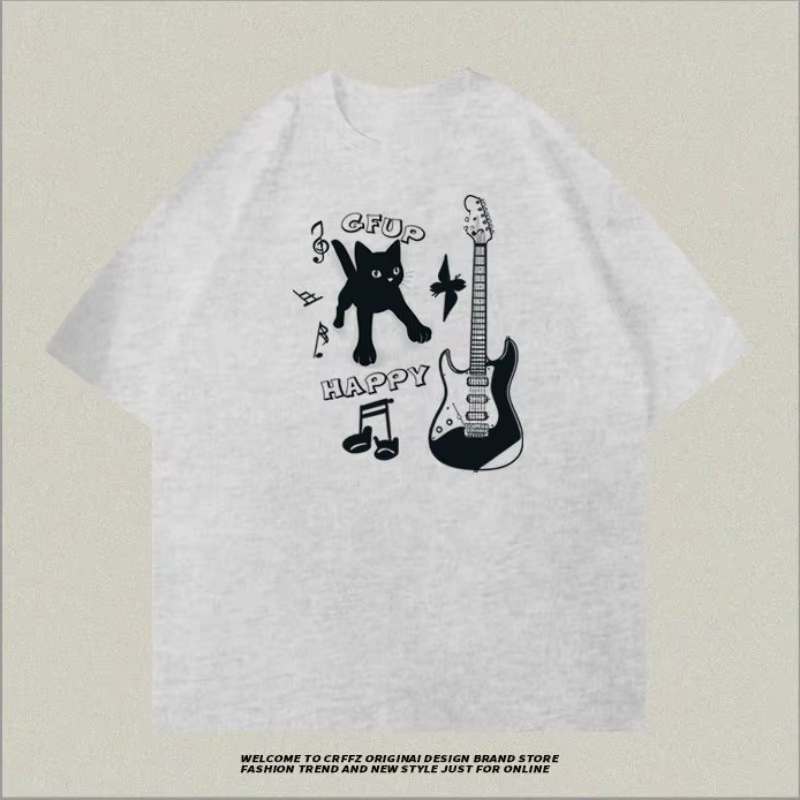 Coréen pas cher décontracté graphique imprimé coton T-shirt femmes hommes Harajuku Hip Hop Streetwear surdimensionné