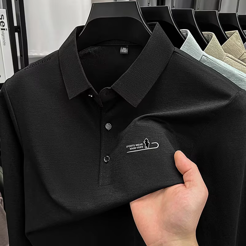 Polo à manches longues pour homme