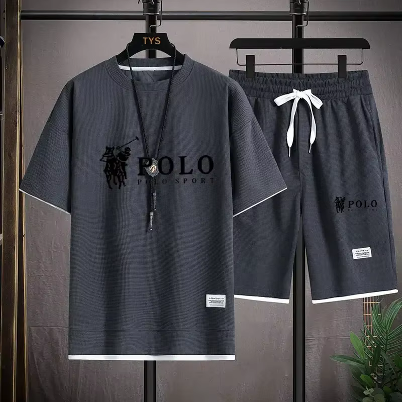 Ensemble chemise à manches courtes et short de sport pour homme - Tenue