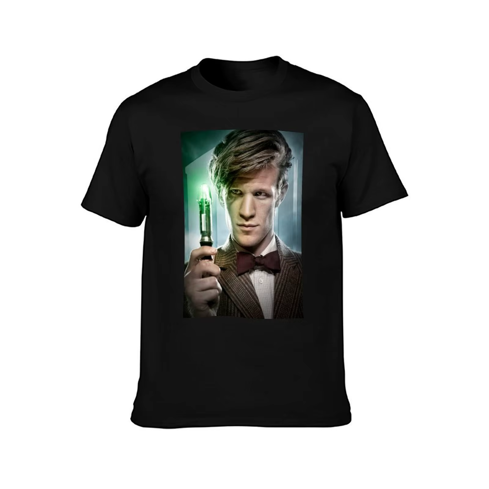 T-shirt Matt Smith avec imprimé simple en ligne de style art déco