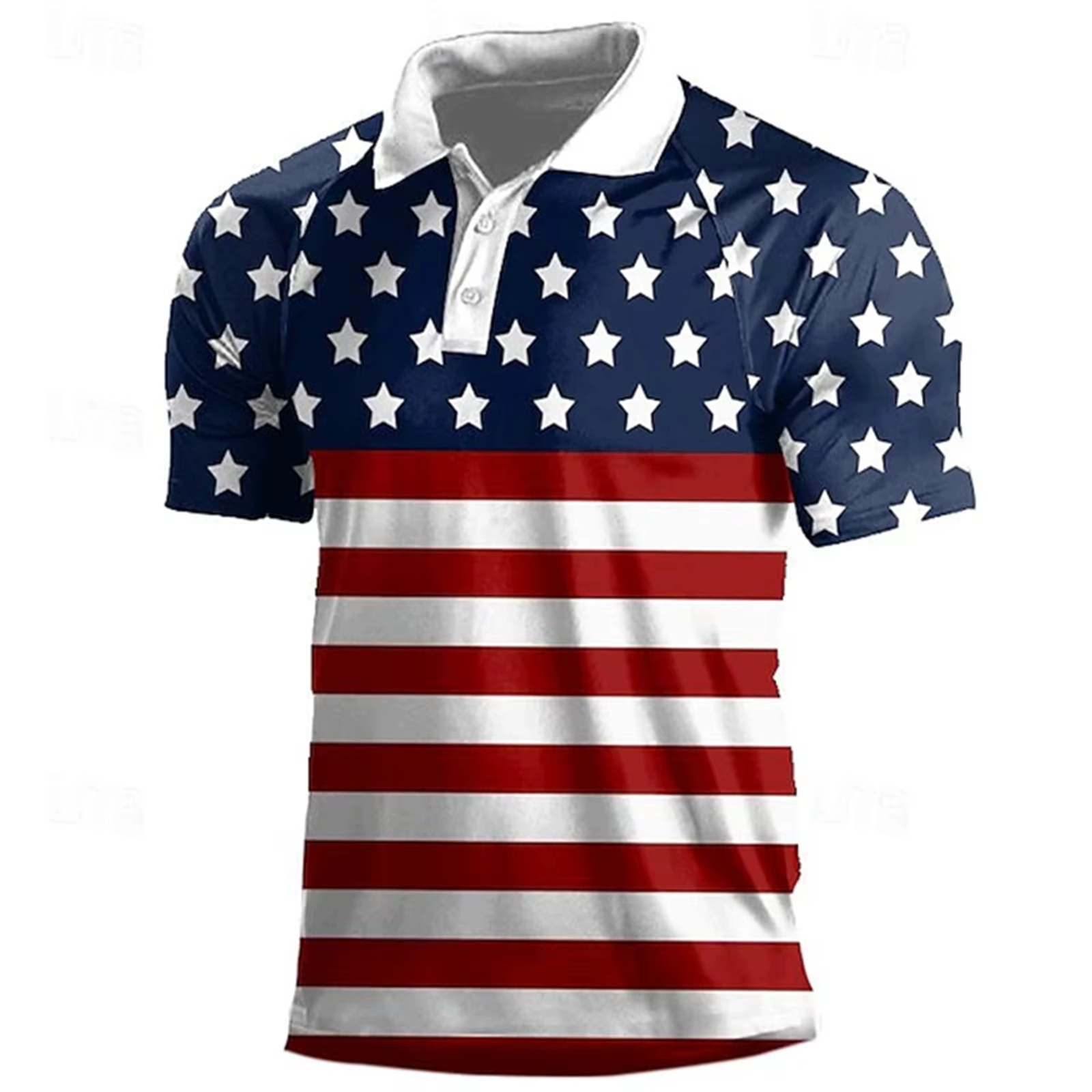 T-shirt imprimé drapeau américain pour hommes