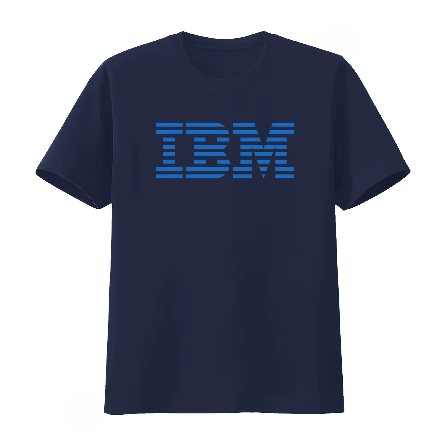 T-shirt IBM – Design élégant bleu et noir pour les passionnés de technologie – Haut décontracté polyvalent – Vêtements