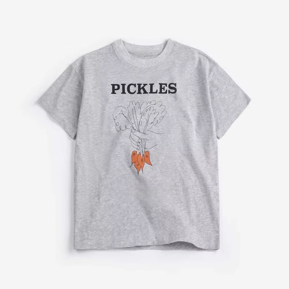 T-shirt pour enfants 2026 Nouvelle Collection Été Blanc Dessin Animé Mode Garçons Manches Courtes Coton Imprimé Filles