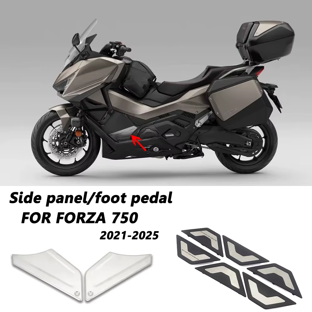 Couvercle latéral de pédale pour moto Forza 750 2025, accessoires pour Forza 750 2021 – 2025, couvercle de protection latéral en aluminium