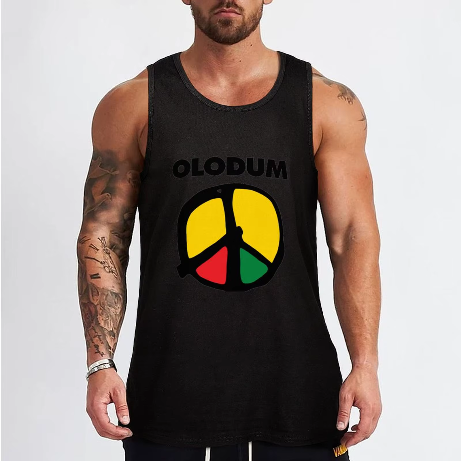 Olodum-T-shirt d'été Michael Jackson PEACE and LOVE pour homme