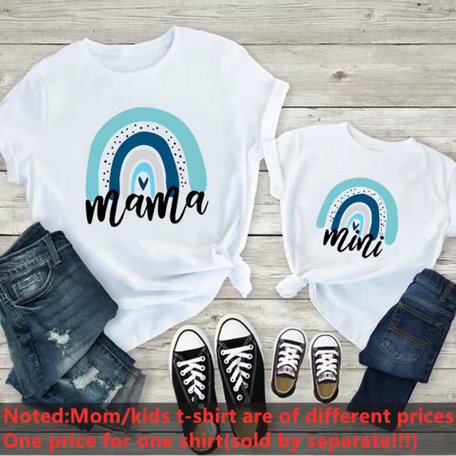 T-shirt de princesse pour mère et fille