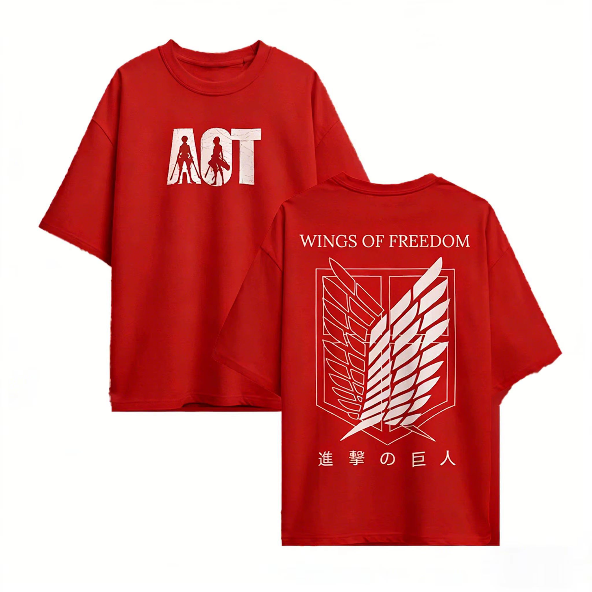 T-shirt Bandai Attack on Titan Anime pour hommes et femmes