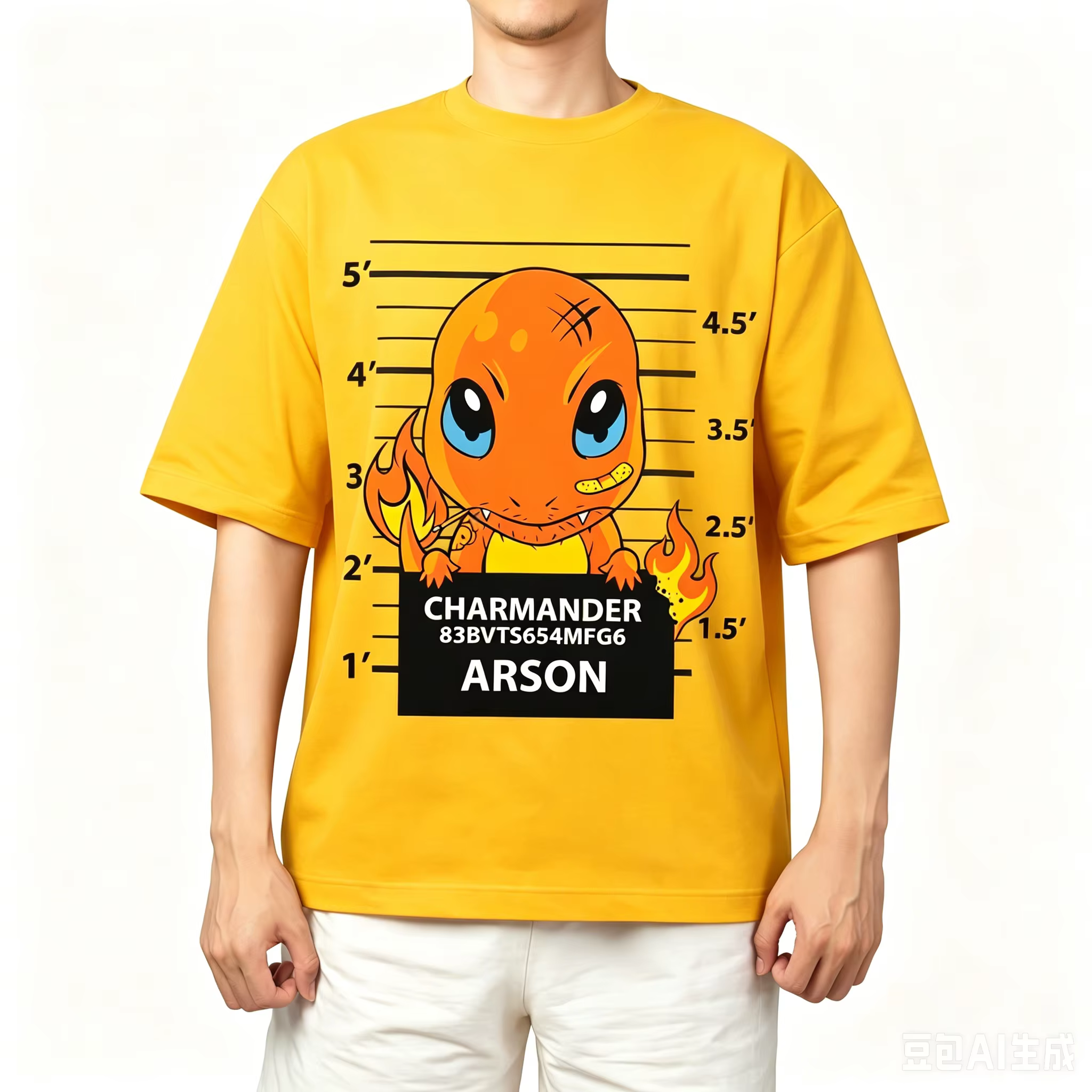 T-shirt en coton Pokémon 2026 pour adultes et enfants