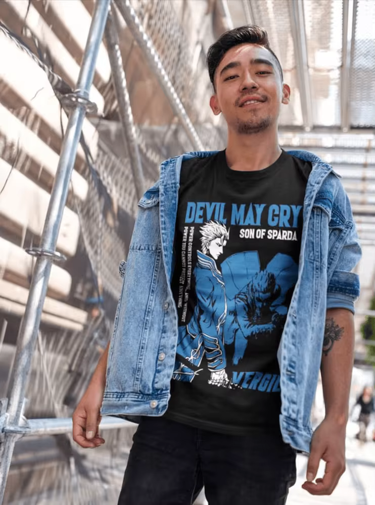 Devil May Cry virgil T-shirt unisexe en coton pour hommes, toutes tailles