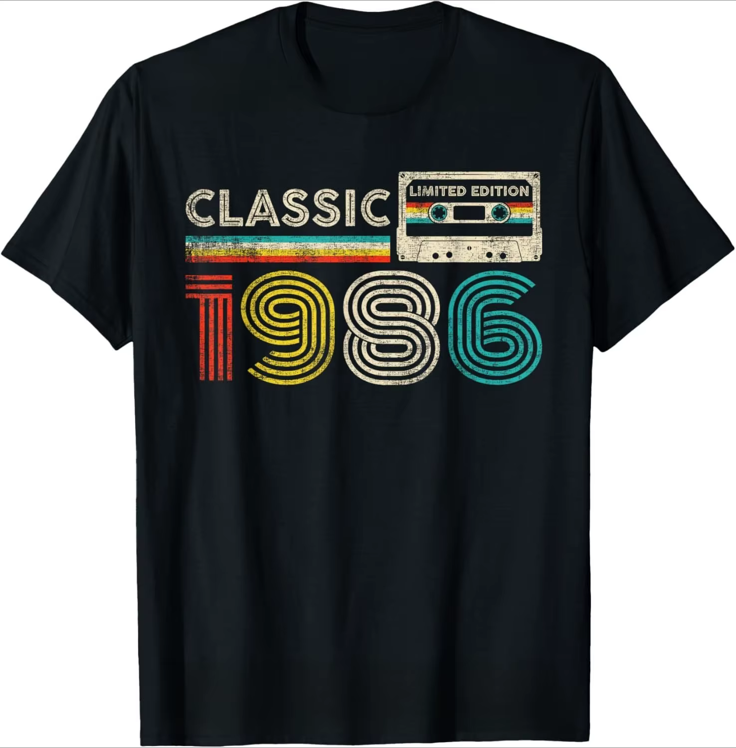40 ans 1986 anniversaire Vintage rétro 40th cadeau t-shirts hommes Streetwear t-shirt à manches courtes unisexe vêtements amples