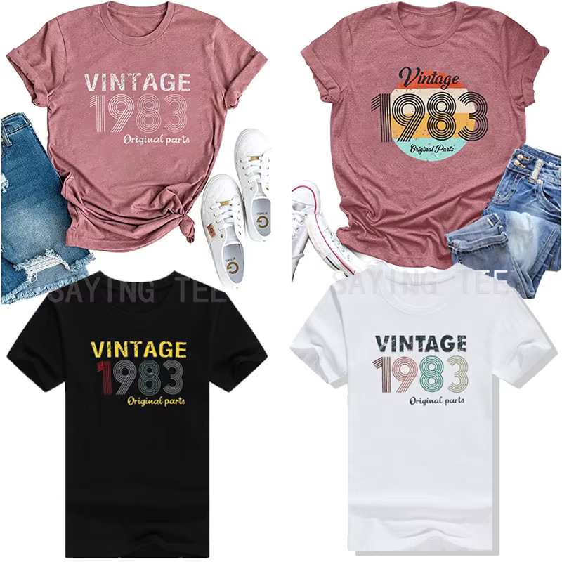 T-Shirt Vintage pour Femme