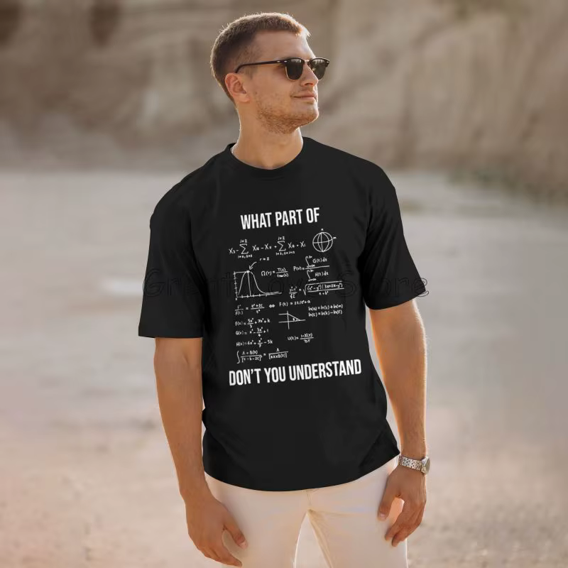 Que partie d'ingénieur mécanique drôle mathématicien t-shirt hommes coton surdimensionné T-shirts été respirant