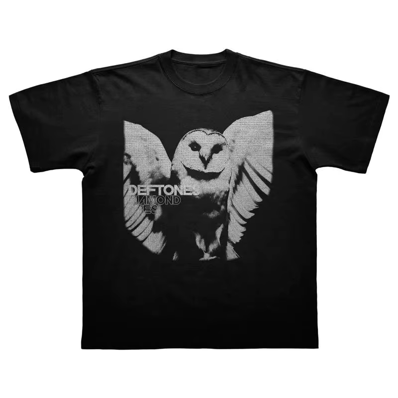 Deftones t-shirt yeux de diamant autour de la fourrure