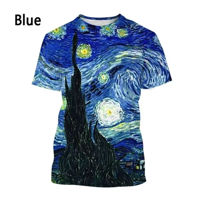 T-shirt graphique imprimé 3D pour hommes