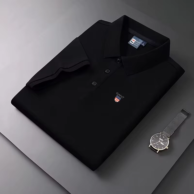 Nouvelle Collection Été 2026 – Polo Homme Anti-boulochage en Maille à Manches Courtes – Style Décontracté et Professionnel Amincissant