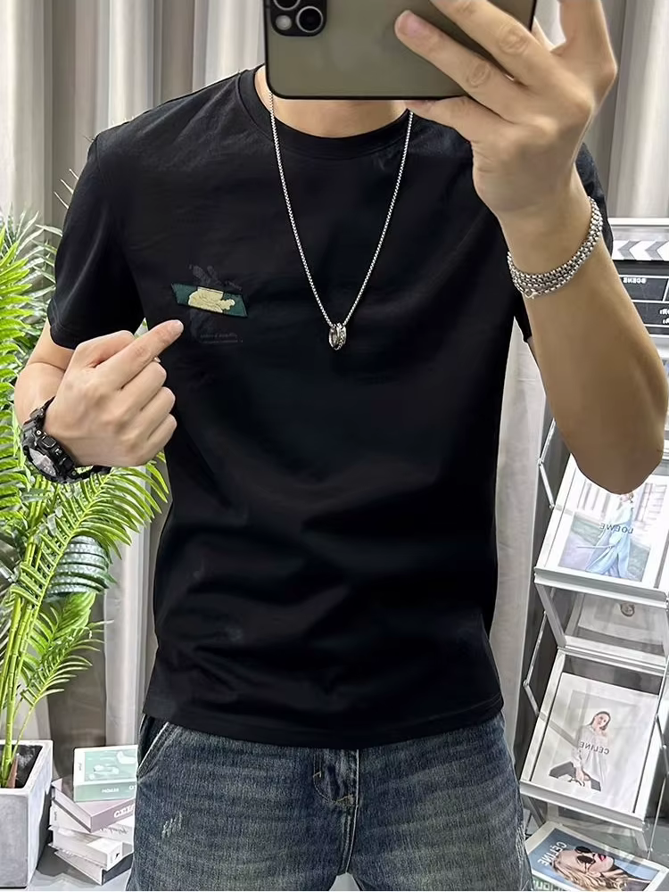 T-shirt en Lin Blanc pour Homme