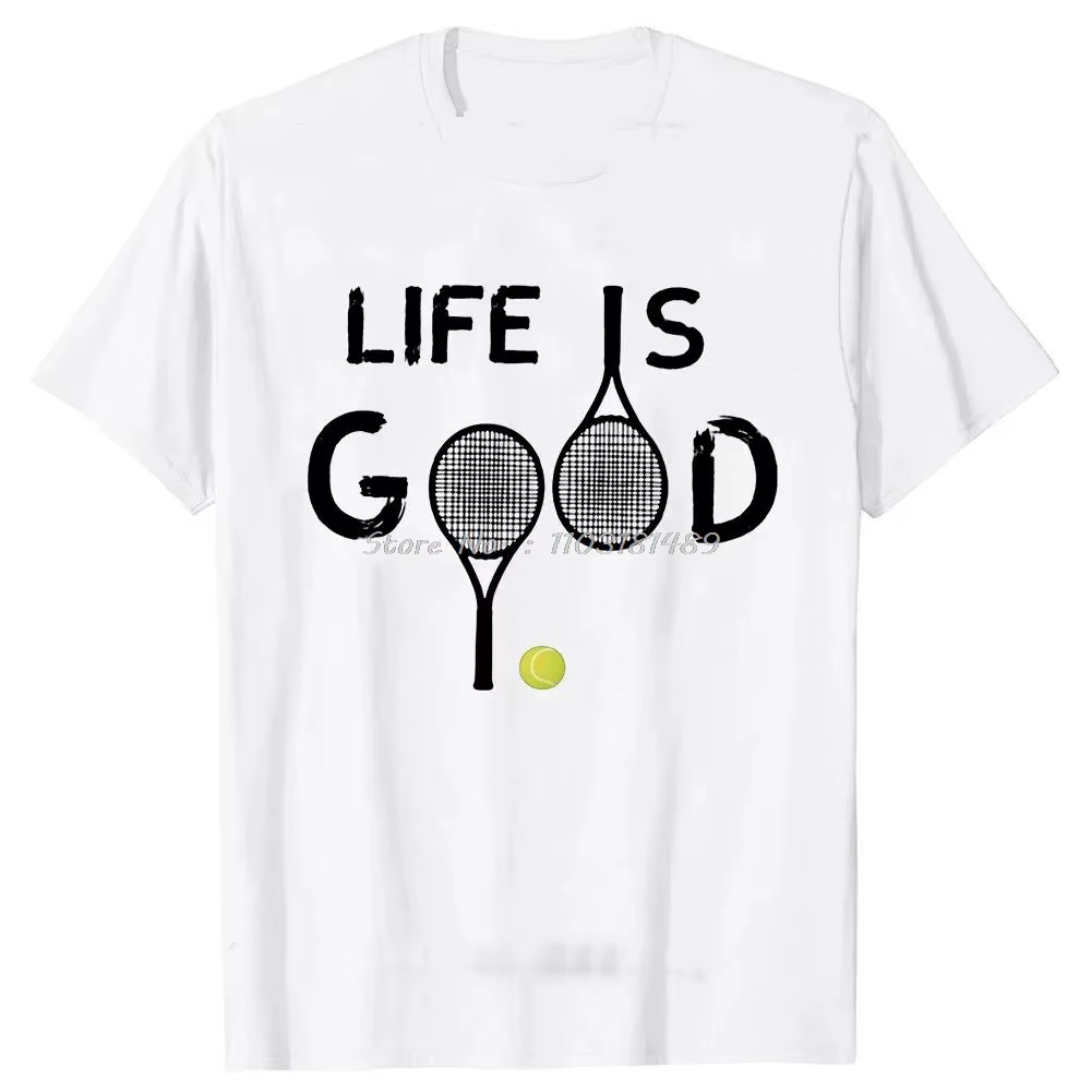 Drôle Tennis évolution de l'homme Sport rétro Vintage T-shirts hauts mode t-shirt vêtements