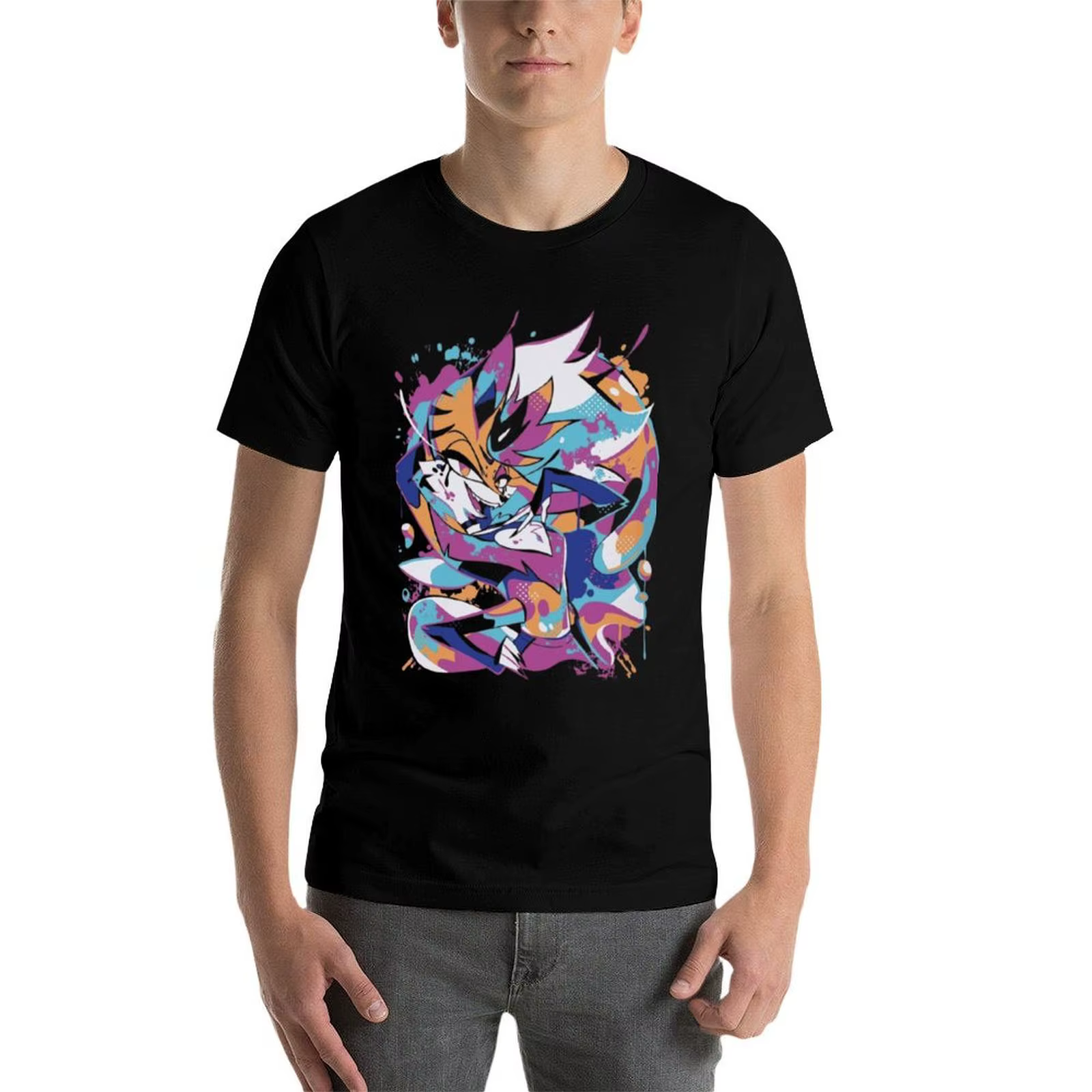 Helluva Boss Queen Bee/Beelzebub Pop Art T-Shirt surdimensionné graphique