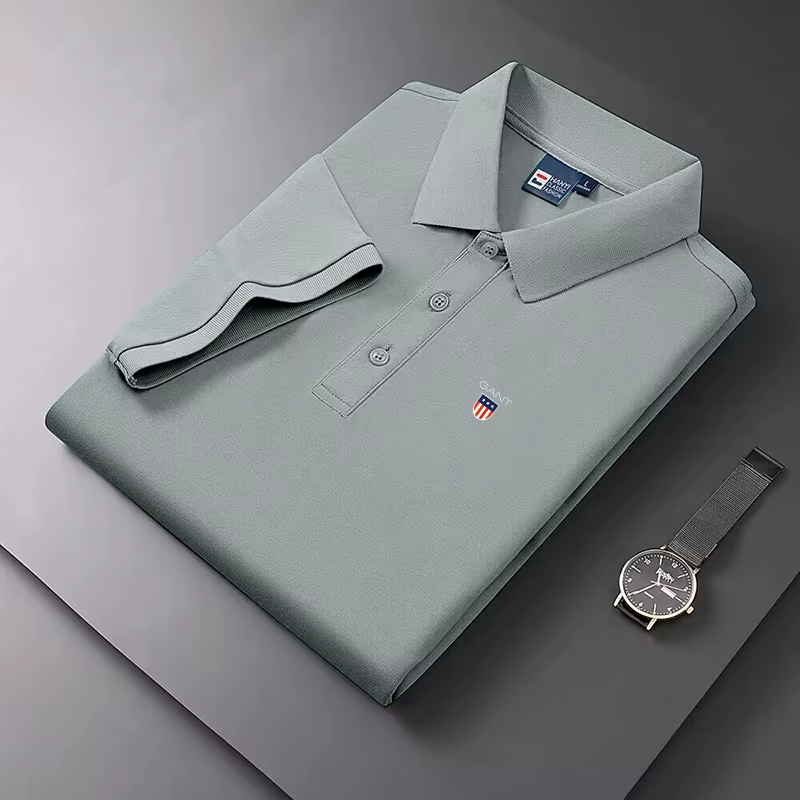 Nouvelle Collection Été 2026 – Polo Homme Anti-boulochage en Maille à Manches Courtes – Style Décontracté et Professionnel Amincissant