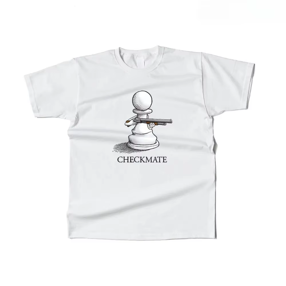 T-shirt humoristique à motif d'échecs